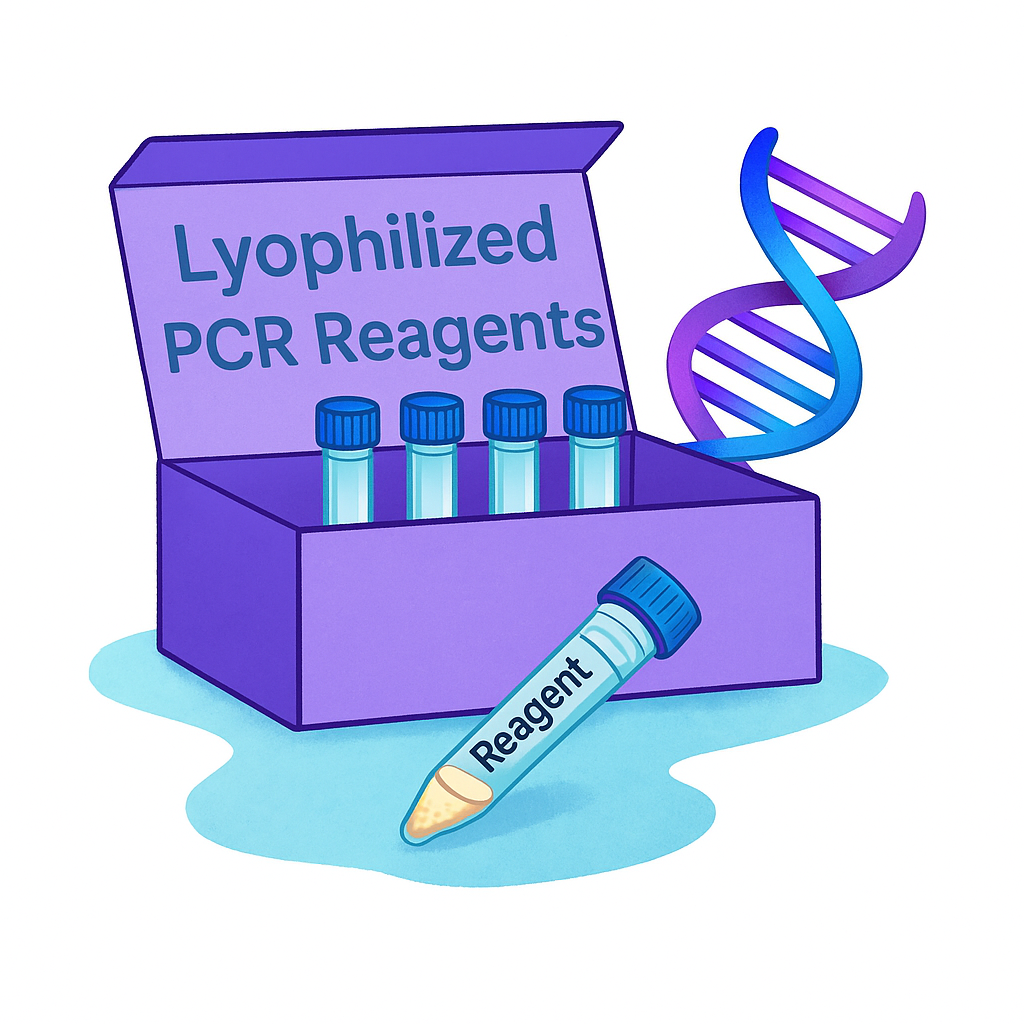 Reagents: Lyophilized PCR enyzmes and mixes